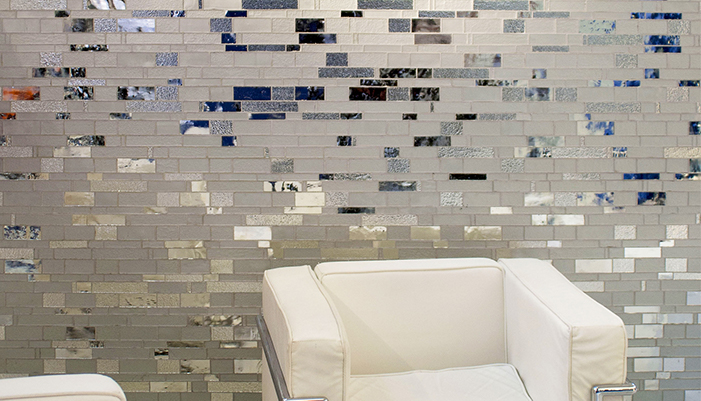 The Trend-Vi Metropolis is a combination of classic Metro tiles with a mosaic design